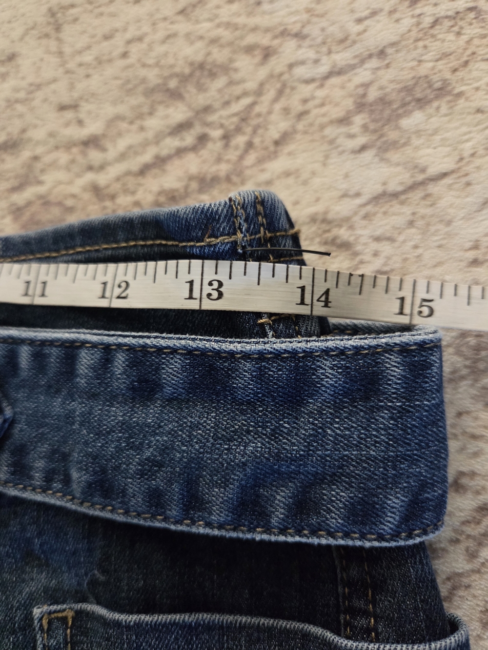 Tinseltown Dark Blue Denim Button-Front Mini Skirt with Ring Belt - Picture 8 of 9